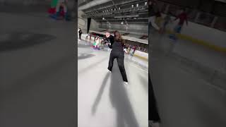 Girl Trips While Ice Skating, Crashing into Other Skaters