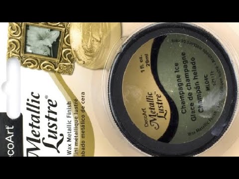 DecoArt Metallic Lustre Wax Finish 1oz-Champagne Ice - ML-81-04 | UK