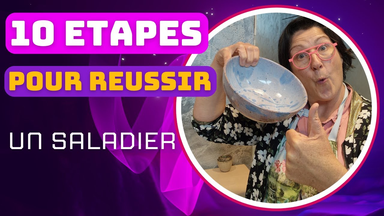 10 étapes simples pour réussir un saladier sans tour de potier MAIS avec un moule en plâtre efficace