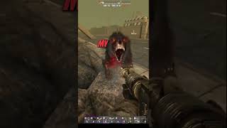 Surviving the Screamer Dire Wolf! #7dtd #7daystodieshorts  #zombie #direwolf  #gaming #pixelmomgamer