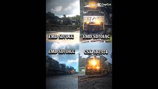 EMD SD70CC vs EMD SD70IAC vs EMD SD70ICC vs CSX SD23T4: User Request by @DarrenHudson-g2x