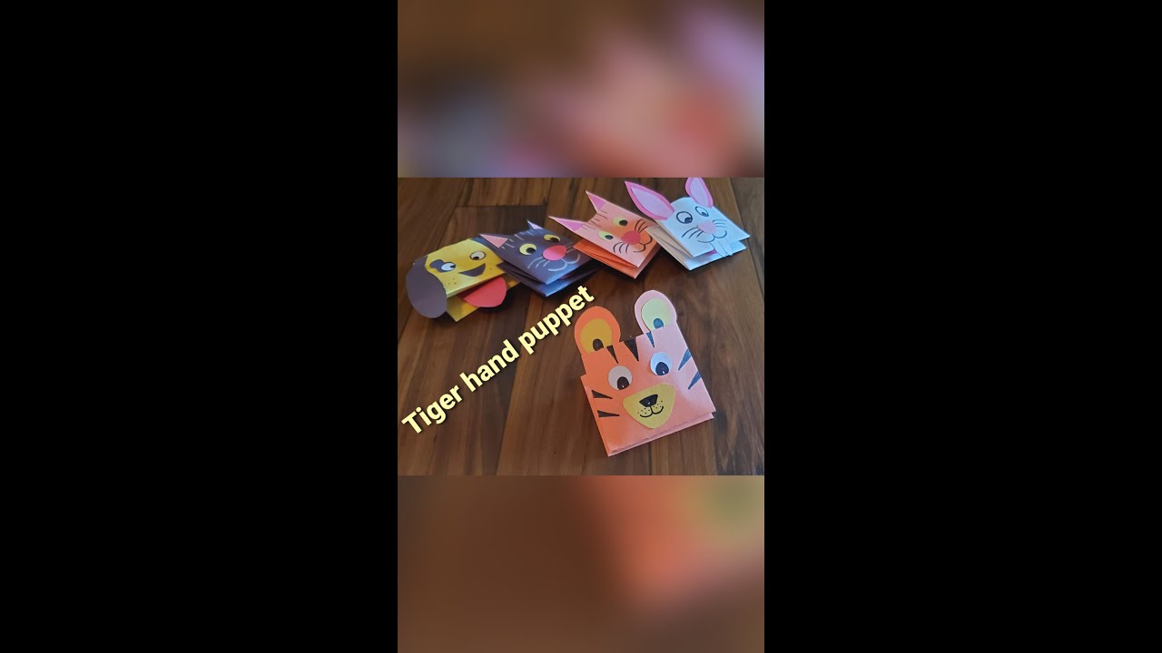 Tiger hand puppet (opening and closing its mouth) Link in description 