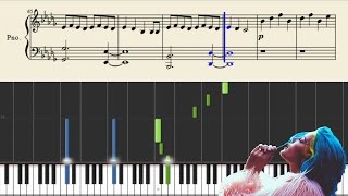 Halsey - Gasoline - EASY Piano Tutorial + Sheets chords