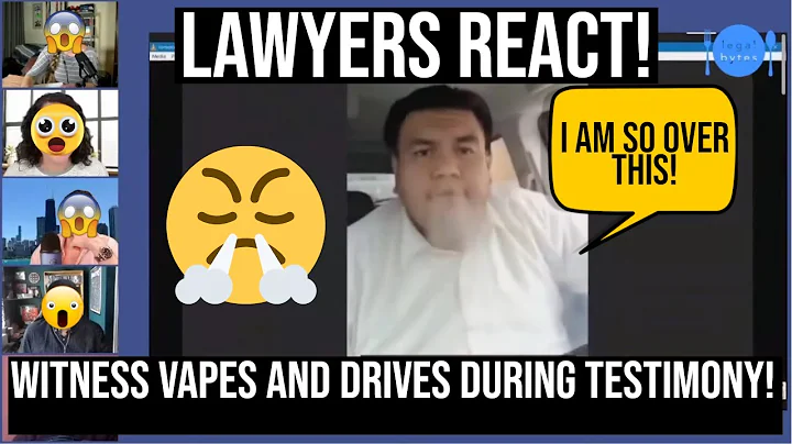 Lawyers React To Witness VAPING and DRIVING | Alej...