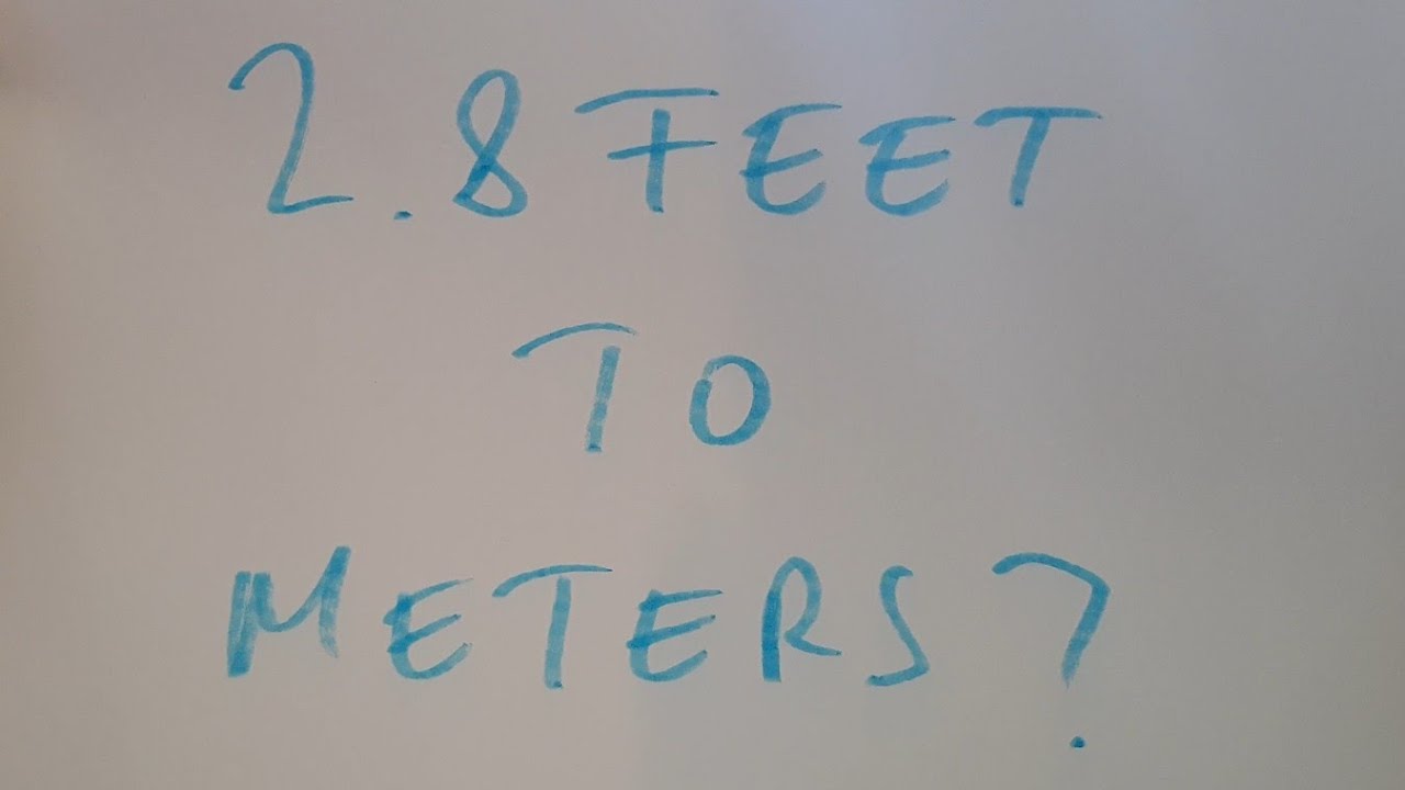 2.8 Feet To Meters?