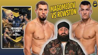 UFC 333: Magomedov vs Rowston Breakdown, Prediction, & Pick