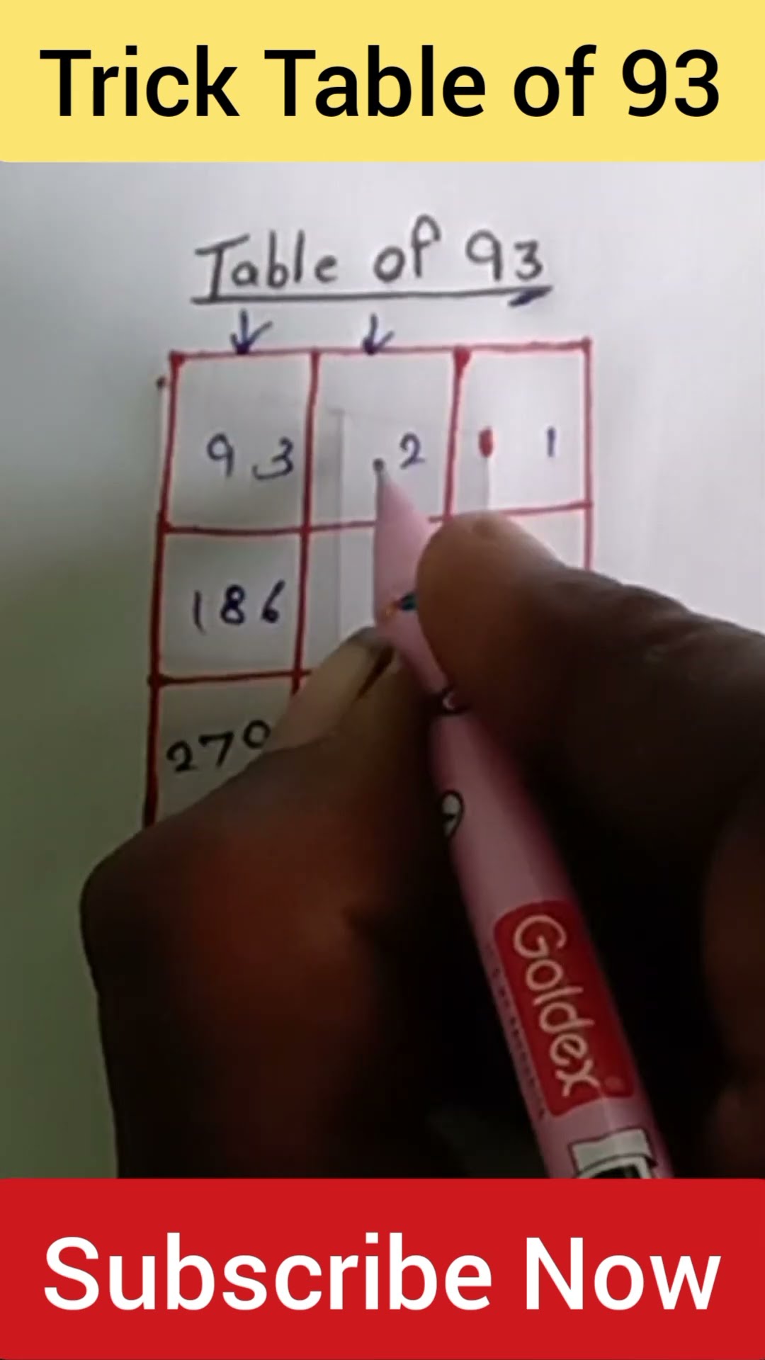 Easy Trick To Learn Table Of 93 Multiplication Table Of 93 Maths easy-trick-to-learn-table-of-93-multiplication-table-of-93-maths