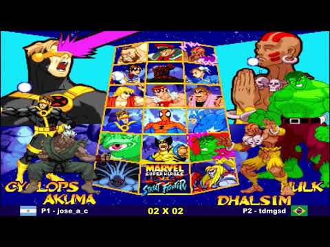 TORNEIO - Marvel Super Heroes vs Street Fighter - Grupo A - Partida 1