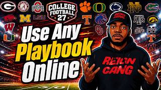 How To Use Any Playbook You Want Online In Cfb27!