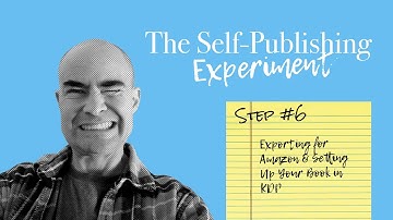 The Self-Publishing Experiment #6 - Setting Up My First Book in Amazon KDP and Getting an Imprint