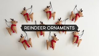 Day 2 | Making Felt Reindeer Ornaments