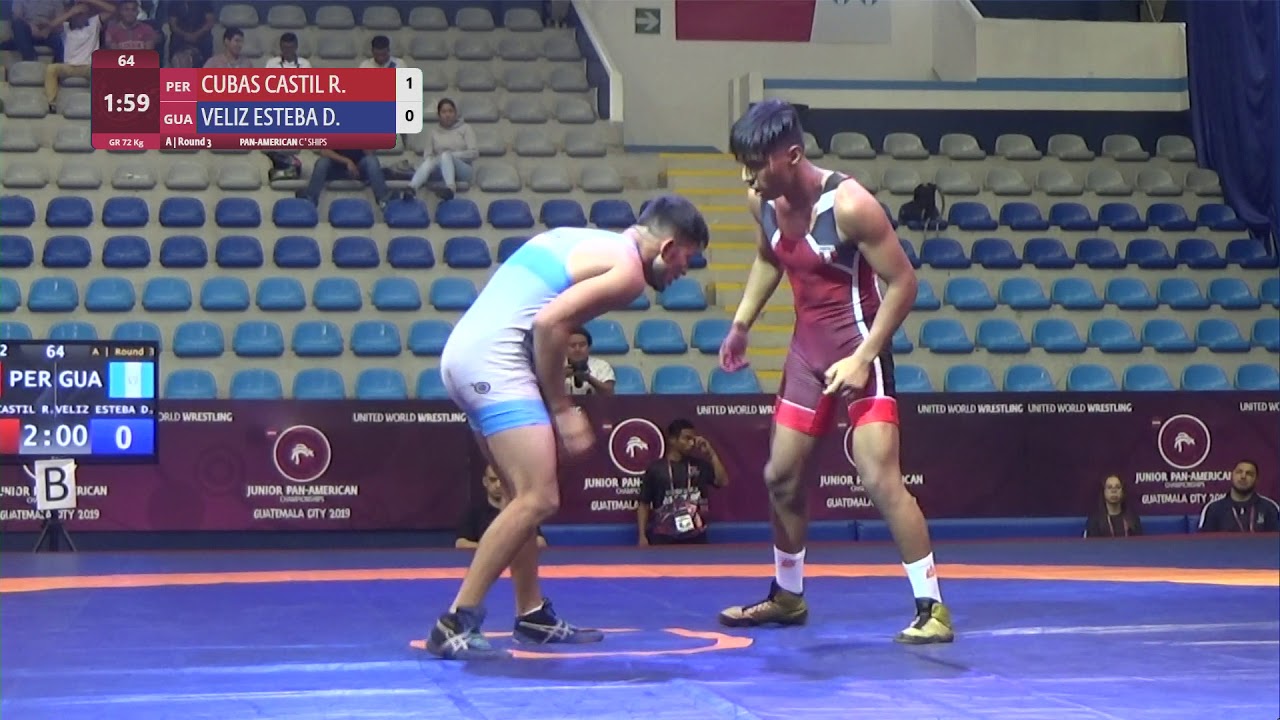 Round 3 GR - 72 kg: R. CUBAS CASTIL (PER) v. D. VELIZ ESTEBA (GUA)