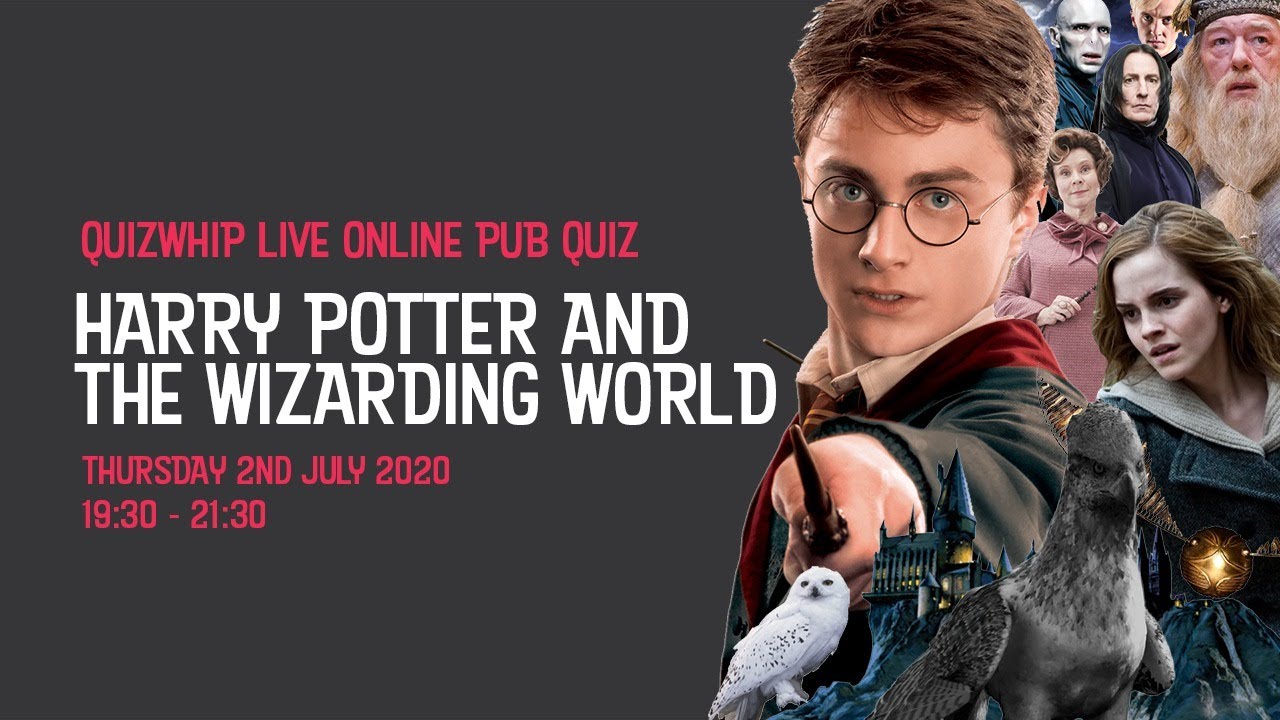 Harry Potter and the Wizarding World Live Online Pub Quiz YouTube