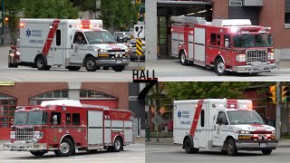 Port Moody Fire Rescue - Engine 1 & BC Ambulance Service Responding