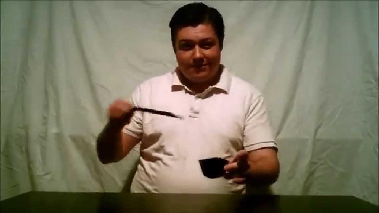 Фокус появление цветка с помощью волшебной палочки - YouTube