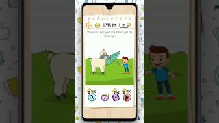 Brain Test Level 211(This man annoyed the llama 🦙,get his revenge) walkthrough solution.