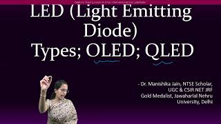 Light Emitting Diode (LED) - OLED, QLED | UGC Paper 1 (Based on 2023 Paper)