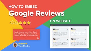 How to Embed Google Reviews on a Website - 2024