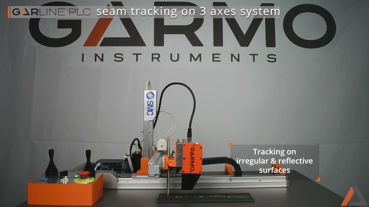 GarLine PLC seam tracking on 3 axes slide system