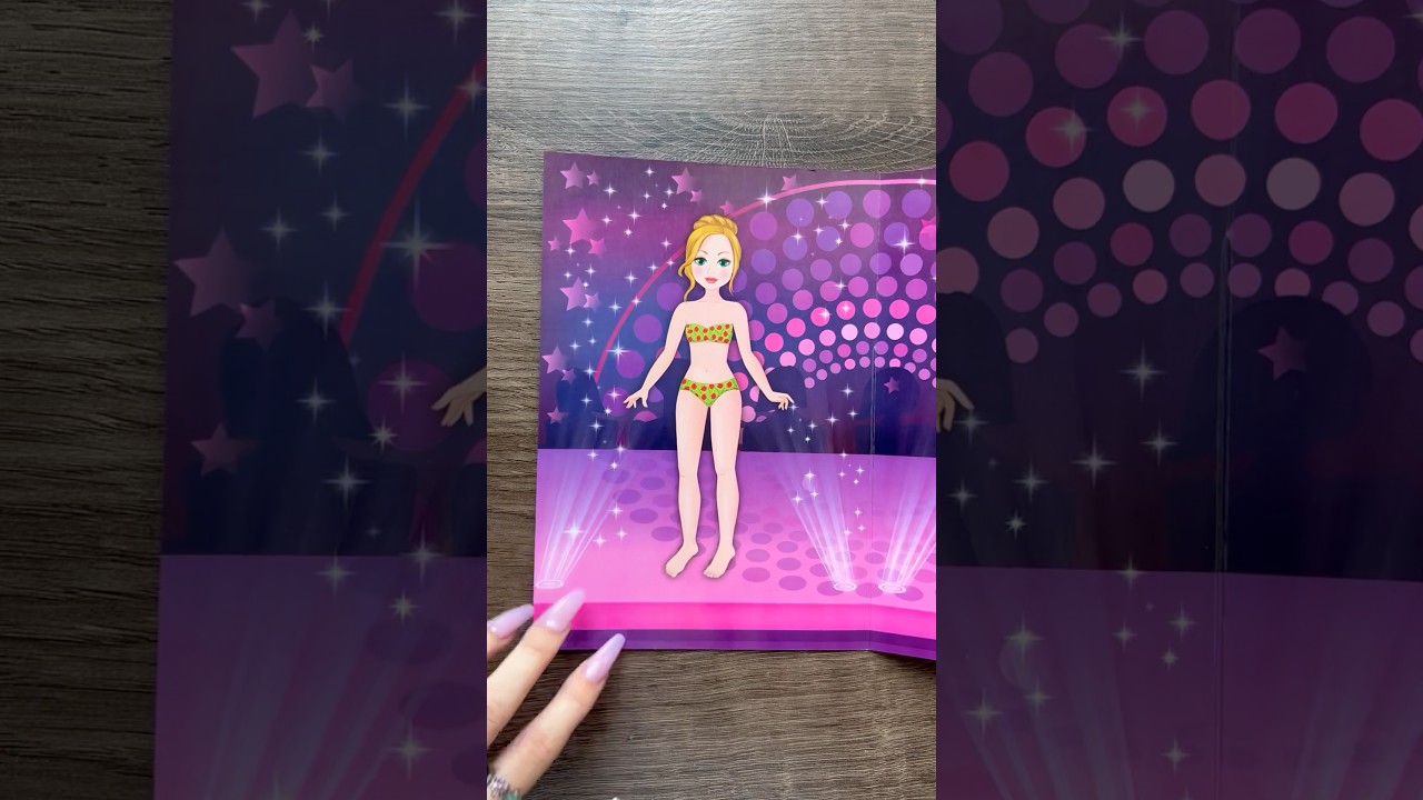 ASMR dress up stickers peeling 👙