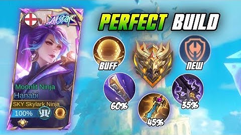 HANABI PERFECT BUILD FOR SOLO RANK PUSH!! (must try) HANABI BEST BUILD 2023 | MLBB