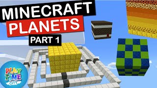 5 year old builds a Minecraft Solar System - Minecraft Planets - Part 1