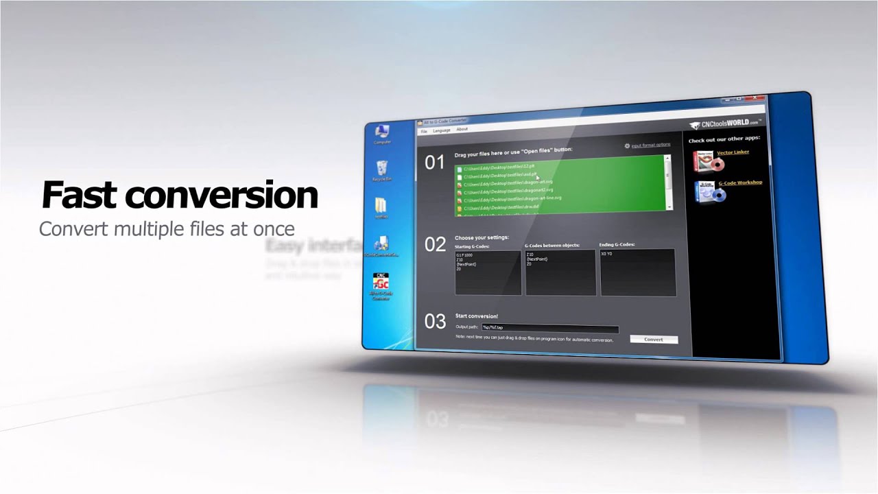 Download CNCtoolsWorld.com All to G-Code Converter - Free app to convert vector files (presentation video ...