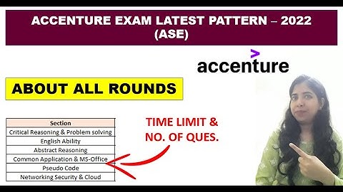 Accenture ASE Latest Exam Pattern 2022 | All Rounds Explained | Accenture Hiring 2022