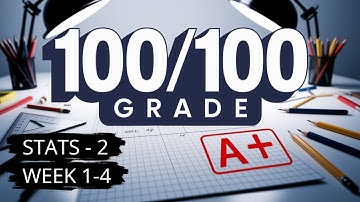 🔥 STATS 2 | Weeks 1-4 | IIT MADRAS - GRADED ASSIGNMENTS SOLVED!   #iitmadras #maths2 #datapocalypse