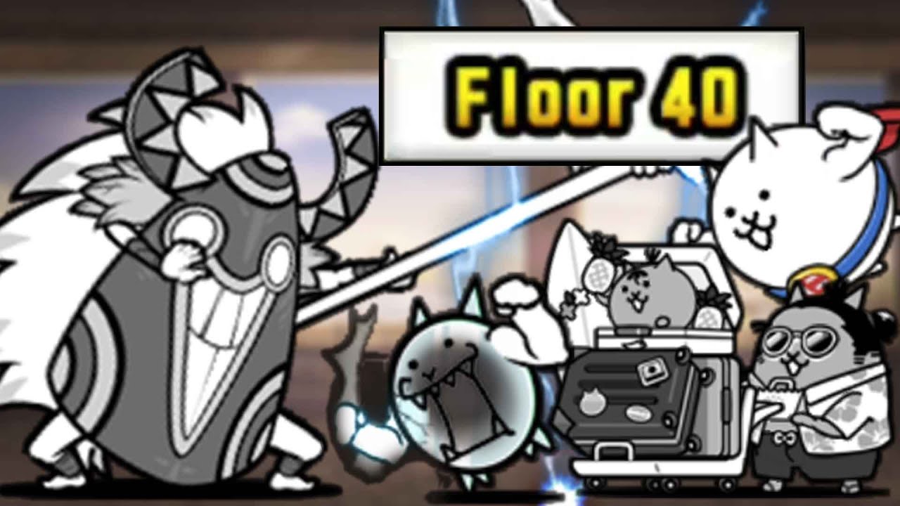 Floor 40 has been reduced to ashes ft. Supercat, Tourist, Glass (Heavenly Tower) - The Battle Cats
