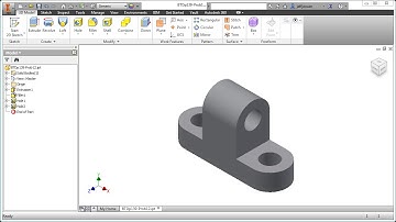 Inventor Tutorial with Isometric Sketches – Intermediate part 12 of 20