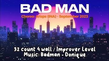 Bad Man Line Dance choreo by @arisps