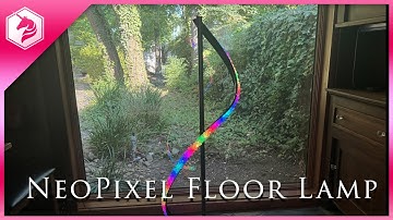 NeoPixel LED floor lamp with capacitive touch and WLED #Adafruit