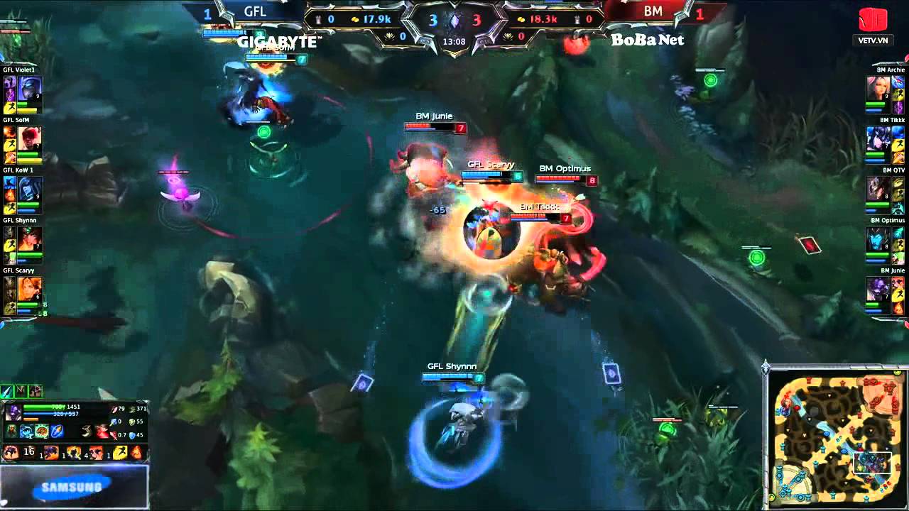 BM vs GFL Tranh Hang 3 GPL mua he 2015 Tran 3 Ngay 09/08/2015