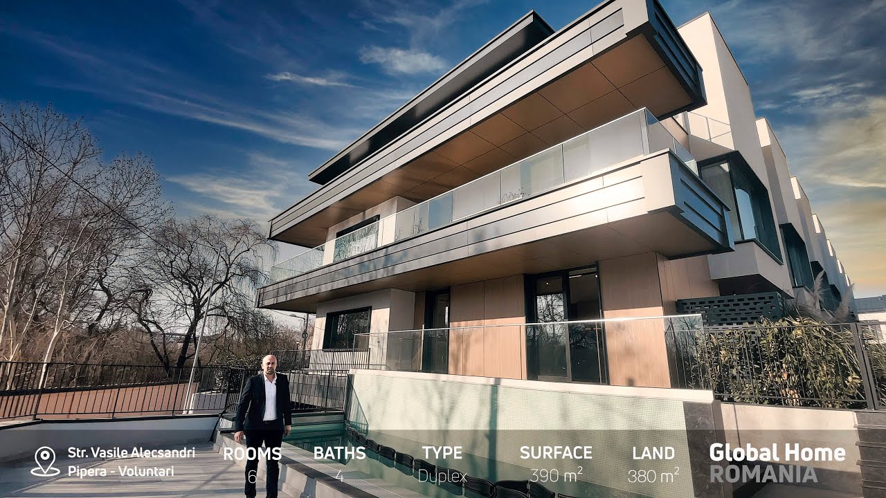 📍 Pipera - Voluntari | Modern Arhitectural Design | 6 Rooms Villa + Pool + Parking | Global Home Ro