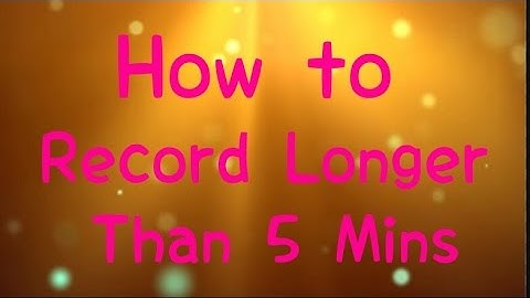 How to record for longer than 5 minutes on Xbox one.