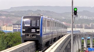 Chongqing Monorail Line 3 Extension Timelapse
