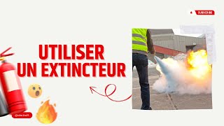 Comment utiliser un extincteur sur un incendie Formation incendie et manipulation des extincteurs