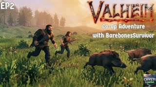 🔥 Two Vikings vs. The Entire Boar Population🐗 | Valheim Co-Op Adventure with BarebonesSurvivor