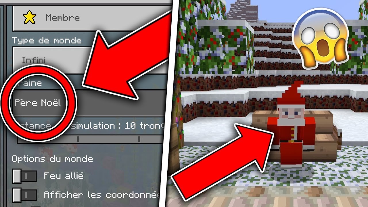 J'INVOQUE LE PÈRE NOEL SUR MINECRAFT ! - YouTube