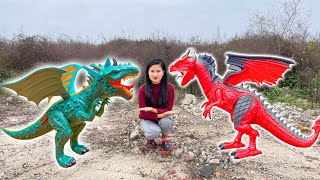 Changcady và mà so tài khủng long, thi xem con khủng long phun lửa nào mạnh hơn - Part 384 screenshot 5