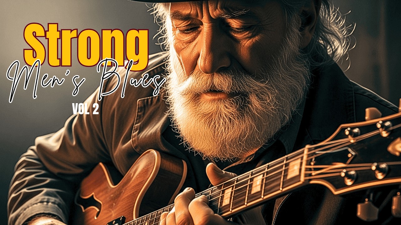 Deep Sleeping Relaxing Music 🎶 Soft Blues Guitar for Emotional Calm! #strongmensblues