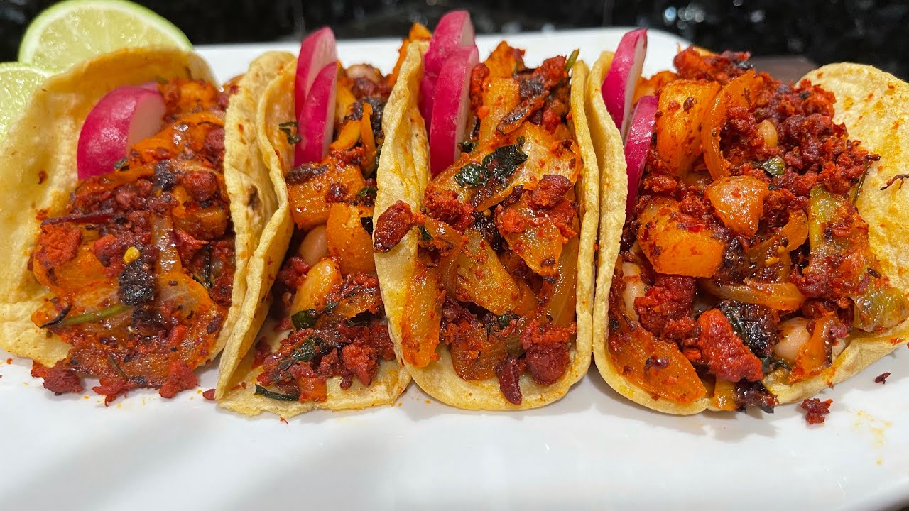 Tacos de CHORIZO AL PASTOR YouTube