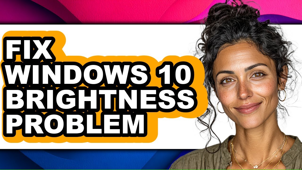How to Fix Windows 10 Brightness Problem (only Way)
