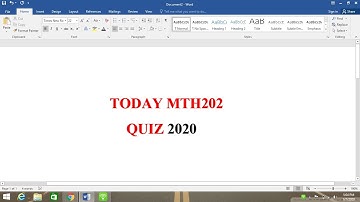Today MTH202 QUIZ  no 2 2020