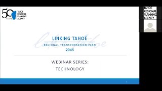 Regional Transportation Plan Technology Webinar