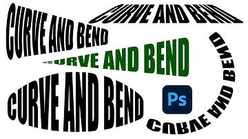 How to CURVE and BEND Text in Photoshop for Beginners