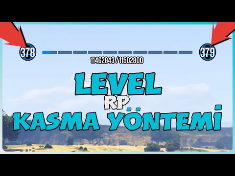 GTA 5 Online - TEK KİŞİLİK EFSANE KOLAY LEVEL RP KASMA YÖNTEMİ