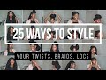 YOUR TWISTS DON’T HAVE TO BE BORING! Try These 25 Marley Twist Hairstyles Today!! | Box Braids, Locs