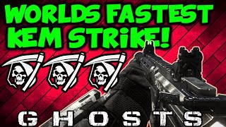 COD Ghosts: Worlds Fastest KEM Strike! (Call of Duty Ghosts Multiplayer KEM Strike Gameplay)